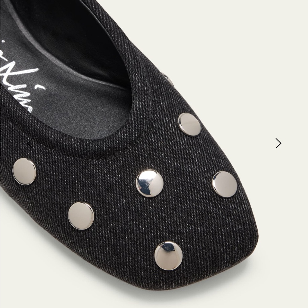 3.1 Phillip Lim Black Silver Studded Flats